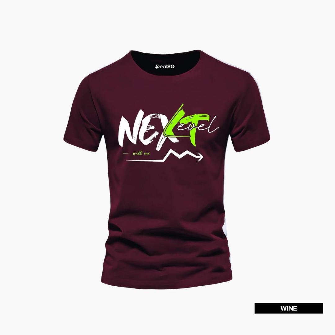 Men's Cotton Jersey Printed T-Shirts - 4 Pcs Multicolor Set casual wear half sleeve round neck soft fabric.