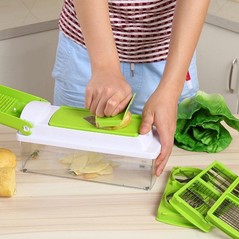 Nicer Dicer Plus Fruit and Vegetable Slicer – Multi-Functional Cutter and Chopper