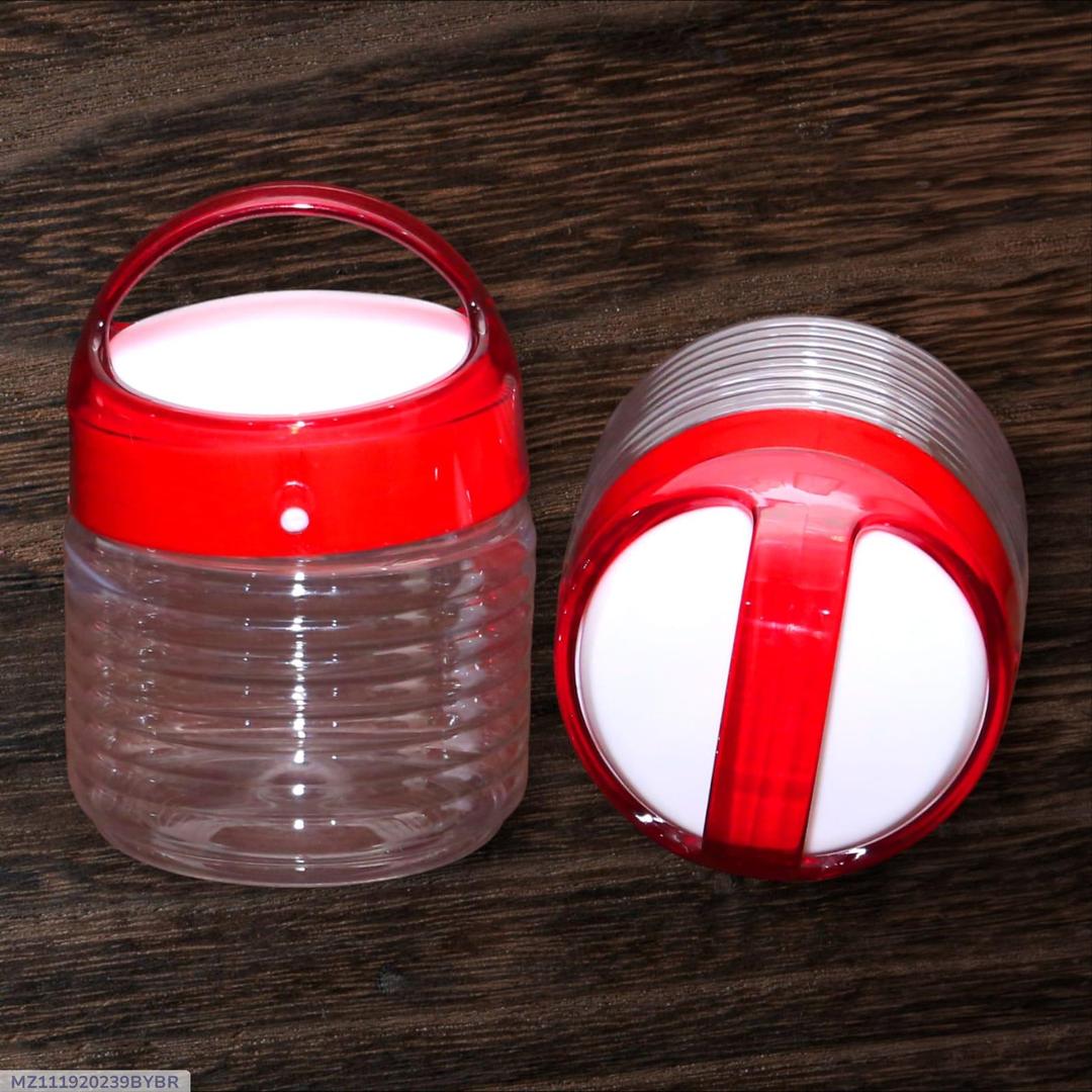 Pack of 2 Transparent Spice Jars – Kitchen Storage Containers