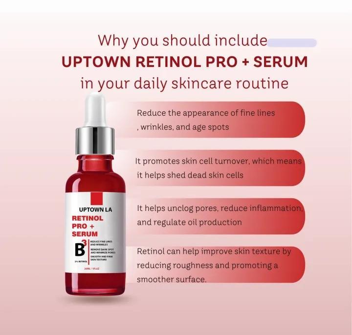 Uptown La Blemish Removal Retinol Serum for acne scars and anti-aging