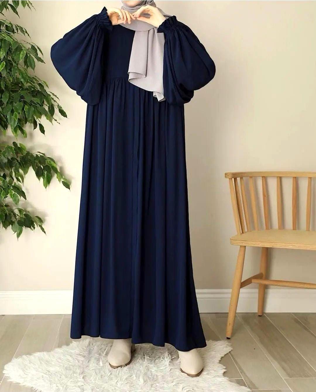 Women’s georgette plain classic abaya – elegant, comfortable & modest Islamic wear