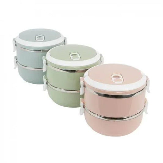 2 Layer Heavy Duty Stainless Steel Lunch Box – Portable, Leak-Proof, and Durable Food Container