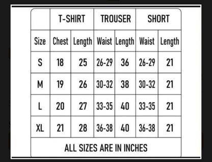 2 Pcs Men's Jersey Printed T-Shirt & Shorts Tracksuit - Comfortable and stylish outfit for men, perfect for gym, sports, and casual wear.
