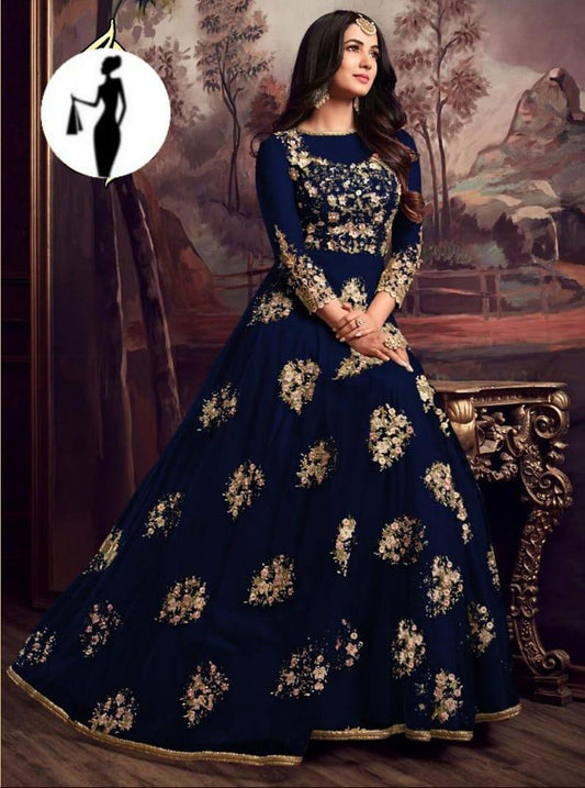 2 Pcs Women's Stitched Organza Embroidered Maxi and Trouser – elegant party wear outfit with delicate embroidery, perfect for weddings and formal events.
