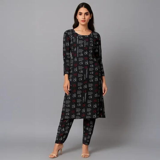 2 Pcs Women's Unstitched Printed Suit with matching printed shirt and trouser – stylish and comfortable daily wear.
