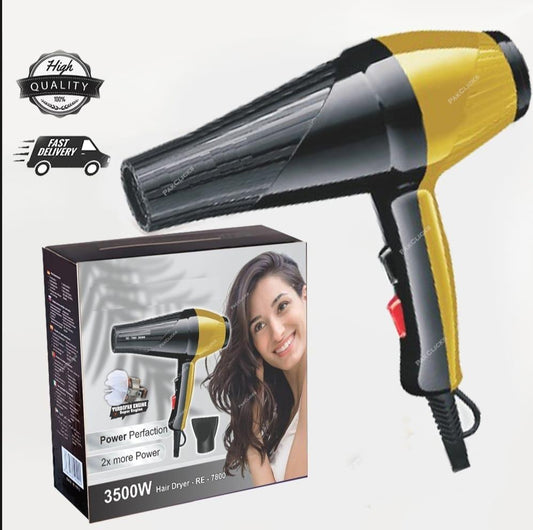 3500W Powerful Fast Drying Hair Dryer with adjustable settings for salon-quality styling