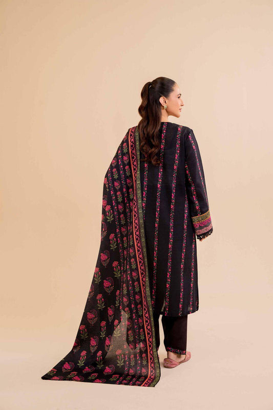 3 Pcs Women’s Unstitched Printed Lawn Suit – Shirt, Trouser & Dupatta