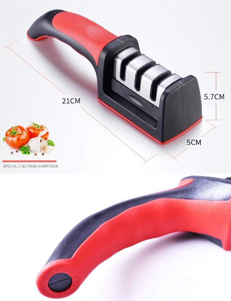 3 in 1 Knife Sharpener – Professional Kitchen Knife Sharpening Tool