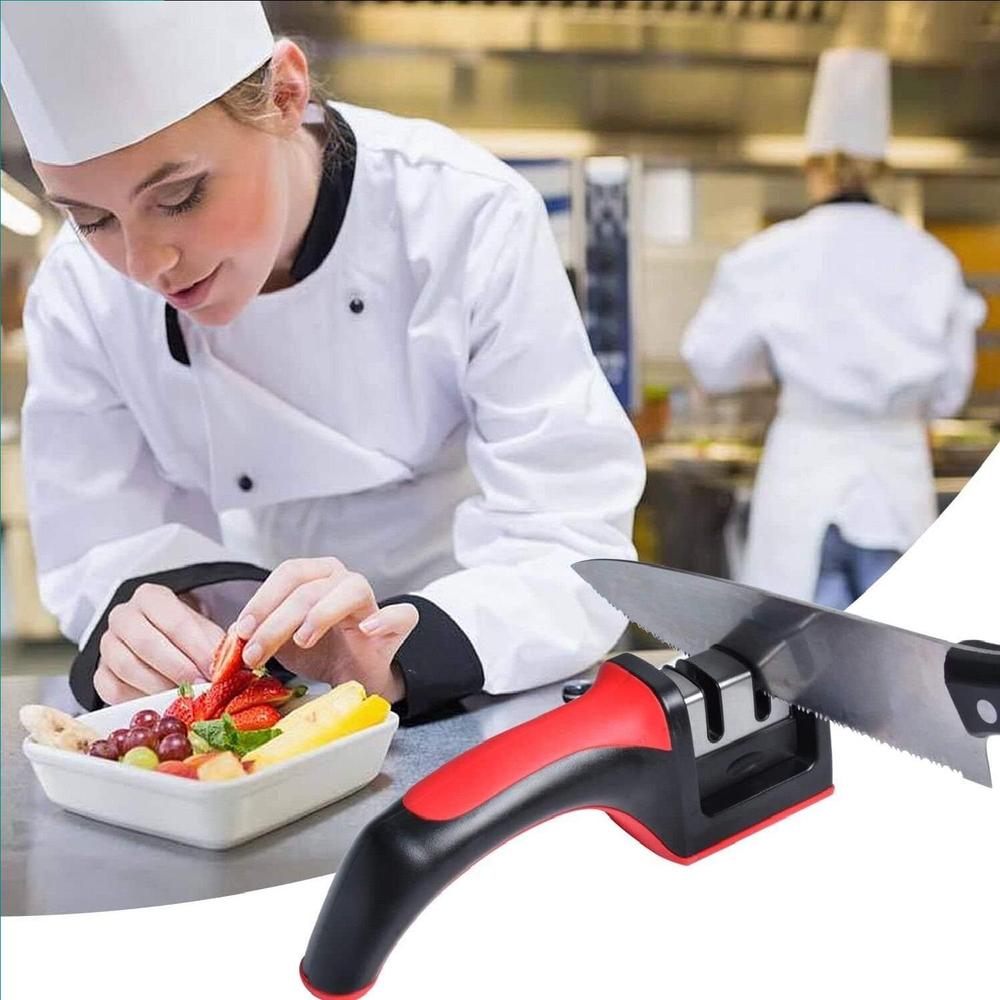 3 in 1 Knife Sharpener – Professional Kitchen Knife Sharpening Tool