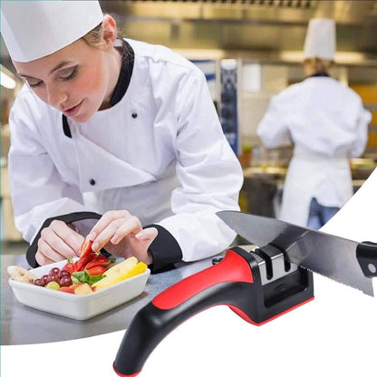 3 in 1 Knife Sharpener – Professional Kitchen Knife Sharpening Tool