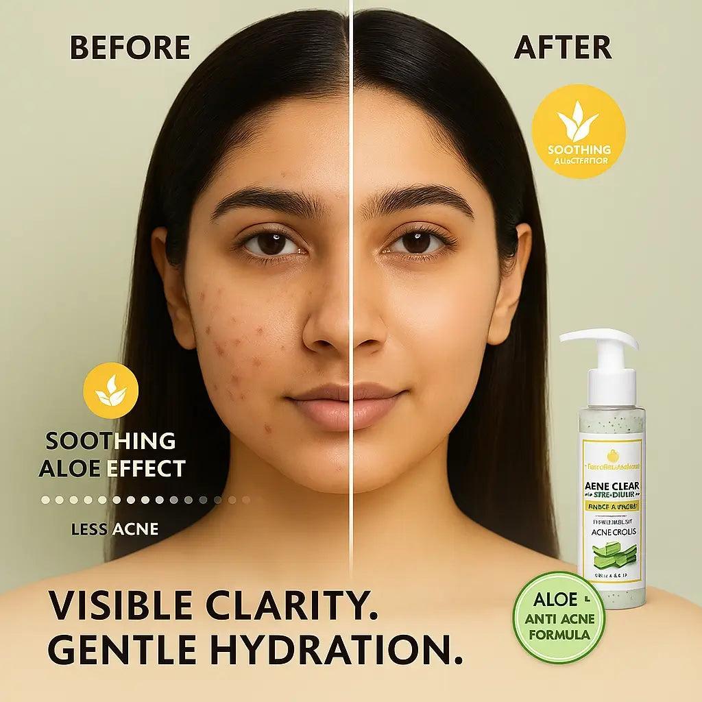 Acne Clear Hydrating Facewash tube for acne reduction, hydration, and clear skin