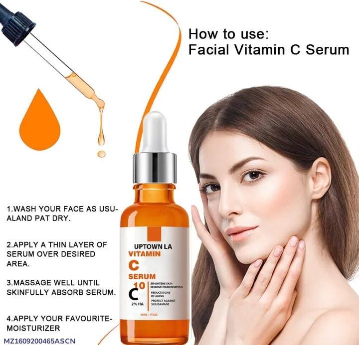 Anti-Aging Vitamin-C Serum bottle for brightening and wrinkle reduction