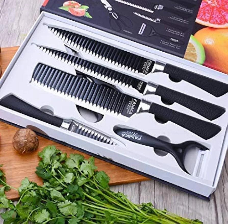Chef’s Knife Set – Professional Stainless Steel Kitchen Knives for Cooking