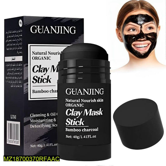 Clay Mask Stick with Charcoal Extract 40g for pore cleansing & glowing skin
