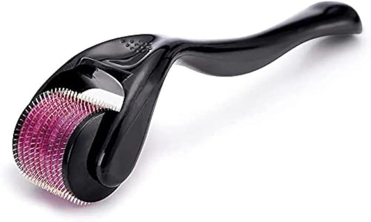 Easy-to-clean design facial derma roller for skin rejuvenation and collagen boost