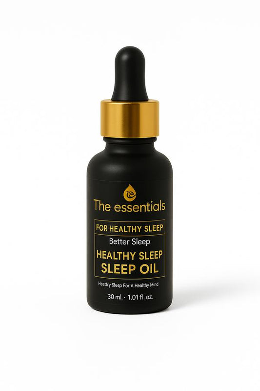 Healthy Sleep Oil bottle for restful sleep, relaxation, and stress relief