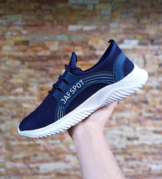Jaf Spot Men Sport Casual Sneakers JF022 Blue - Comfortable lace-up sneakers for casual and sportswear.