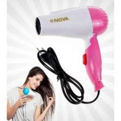 Lightweight portable 1000W hair dryer with fast drying technology for smooth, frizz-free hair