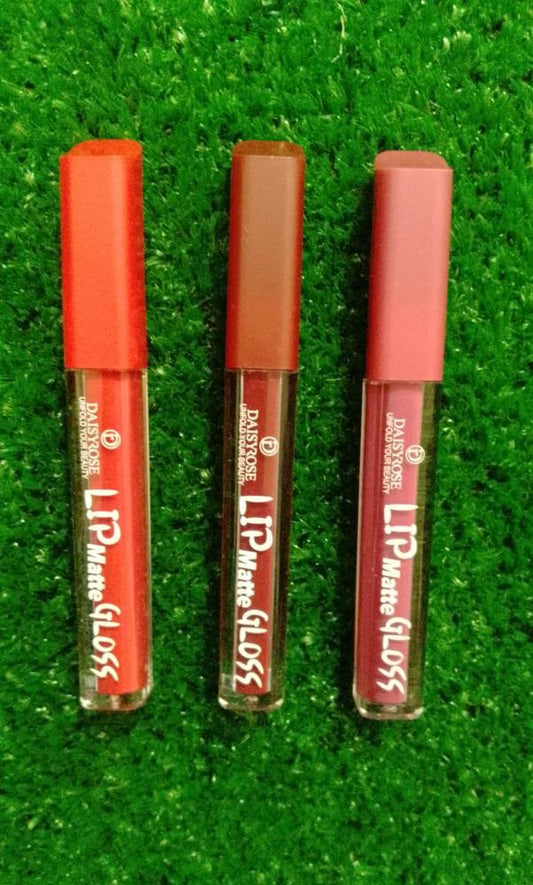 Lip Gloss Pack of 3 with high shine glossy finish in versatile shades
