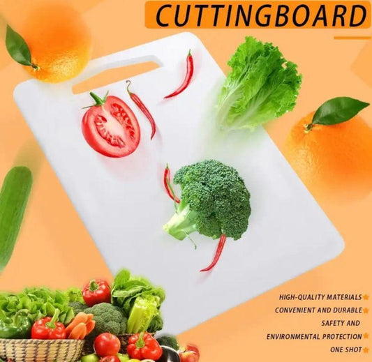 Solid Plastic Chopping/Cutting Board – Durable, Non-Slip & Easy to Clean Luxeloops