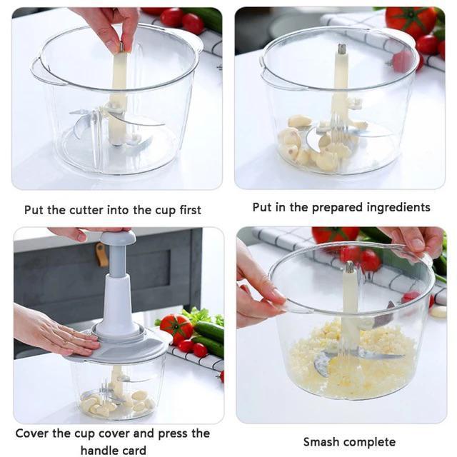 Manual Food Chopper – Hand-Powered Kitchen Tool for Chopping & Dicing