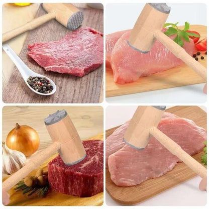 Manual meat mincer hand-crank grinder with stainless steel blades for fresh minced meat