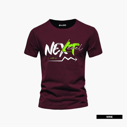 Men's Cotton Jersey Printed T-Shirts - 4 Pcs Multicolor Set casual wear half sleeve round neck soft fabric.
