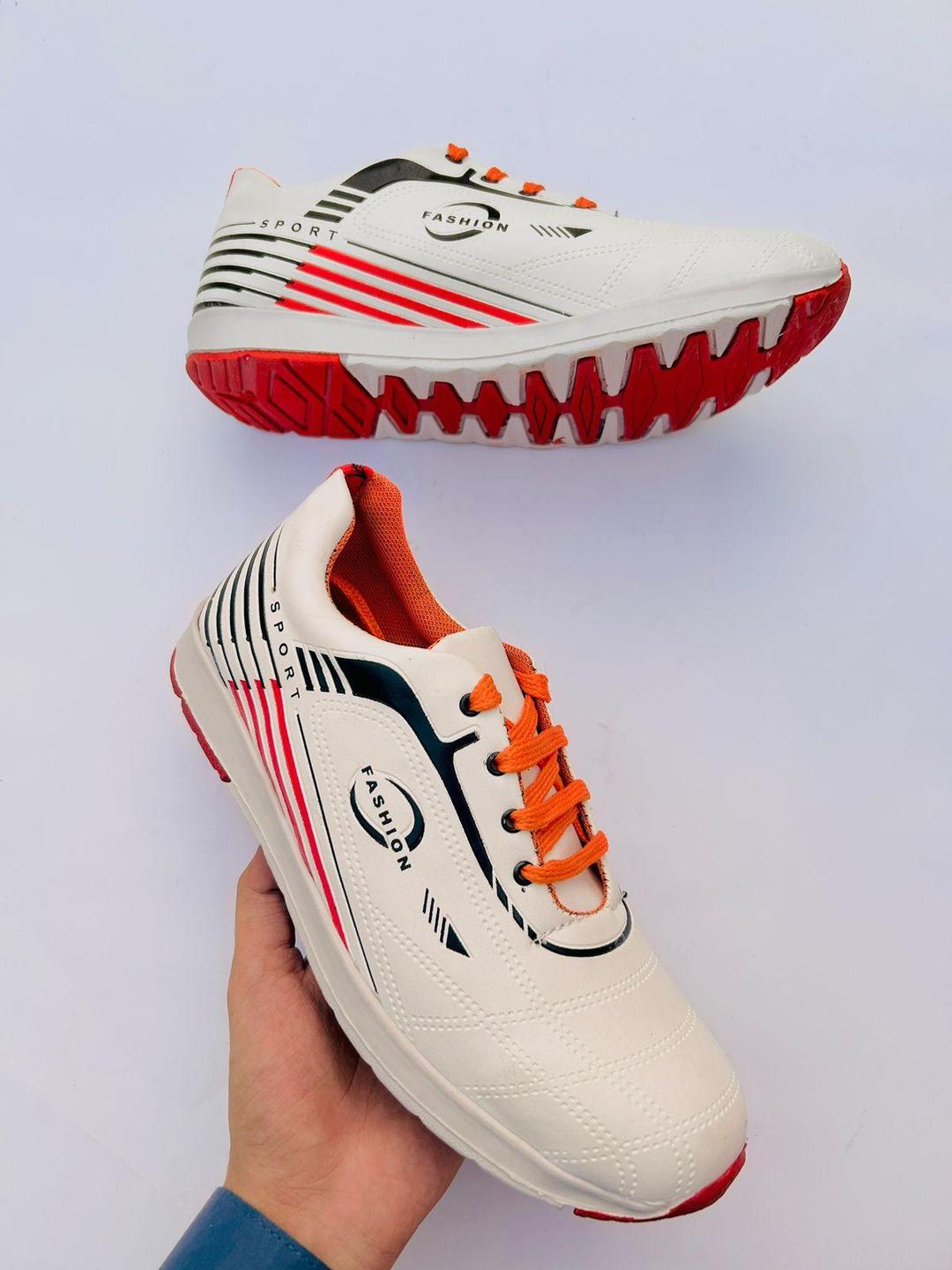 Men's Synthetic Leather Sneakers – Side View