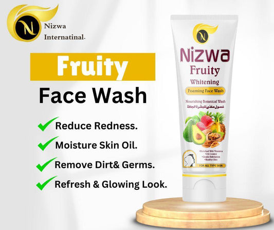 Nizwa Fruity Face Wash with natural fruit extracts for fresh, bright and glowing skin