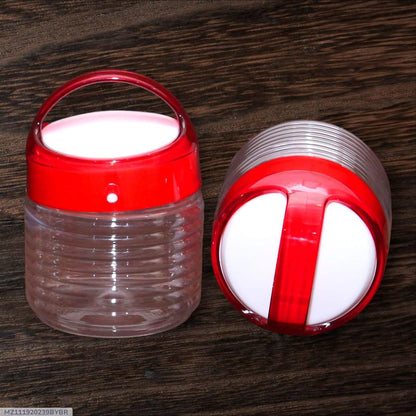 Pack of 2 Transparent Spice Jars – Kitchen Storage Containers
