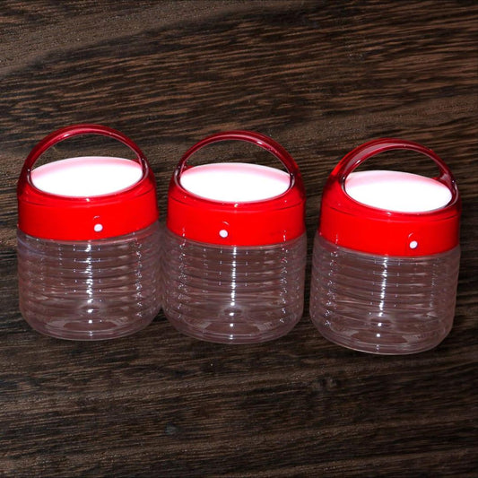 Pack of 2 Transparent Spice Jars – Kitchen Storage Containers