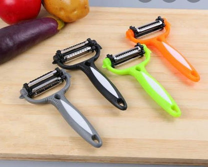 Portable 3 in 1 Stainless Steel Peeler – Multi-Functional Kitchen Tool