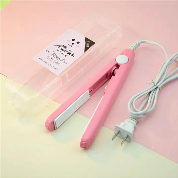 Portable Mini Hair Straightener with corded electric feature for travel and daily use