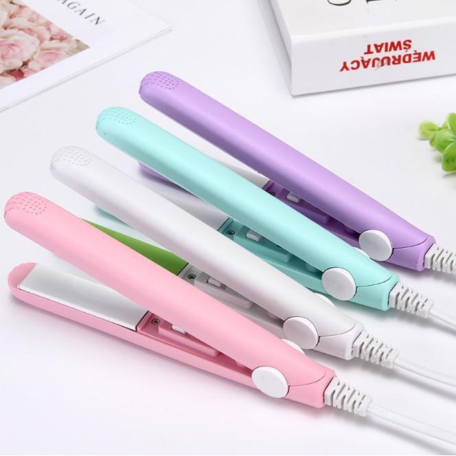 Portable Mini Hair Straightener with corded electric feature for travel and daily use