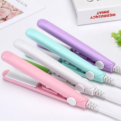 Portable Mini Hair Straightener with corded electric feature for travel and daily use