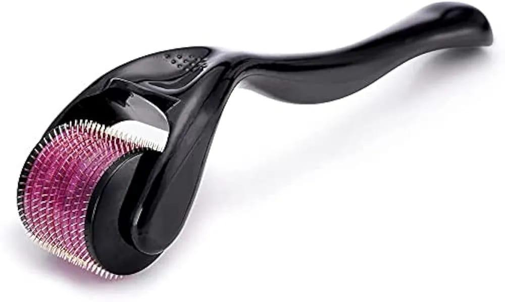 Professional derma roller for damaged hair care and scalp stimulation