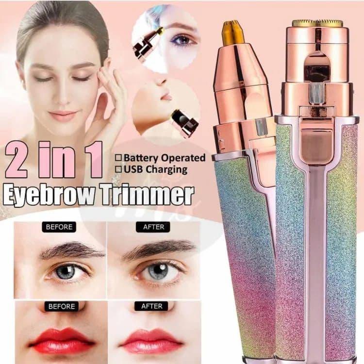 Rechargeable women’s eyebrow hair trimmer for painless and precise shaping