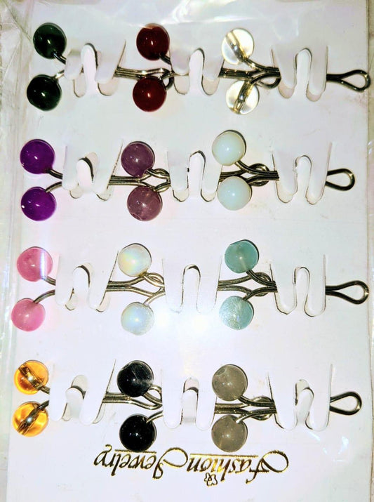 Set of 3 colorful metal hijab pins – durable, stylish & secure for daily hijab wear