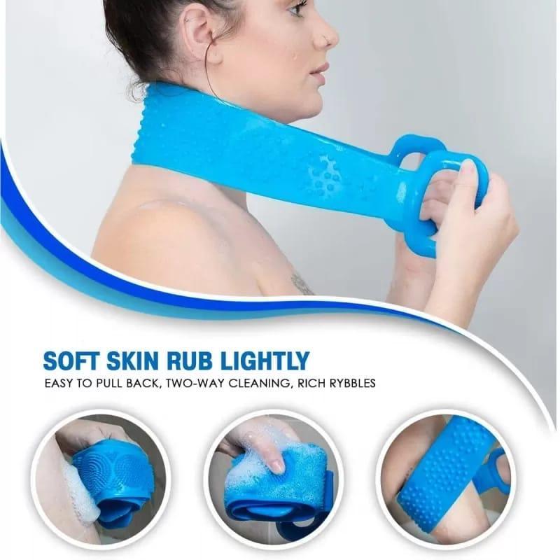 Silicone Back Scrub Bath Shower Tool for deep cleansing and exfoliation