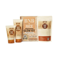 Skin brightening rice facial kit – whitening and exfoliating set for radiant and smooth skin.