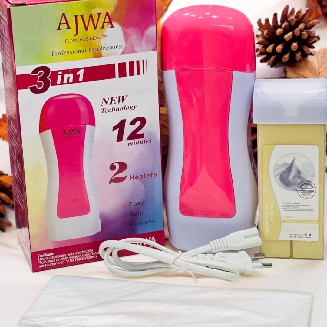 Smooth Skin Wax Heater Kit with wax strips and beads for at-home hair removal