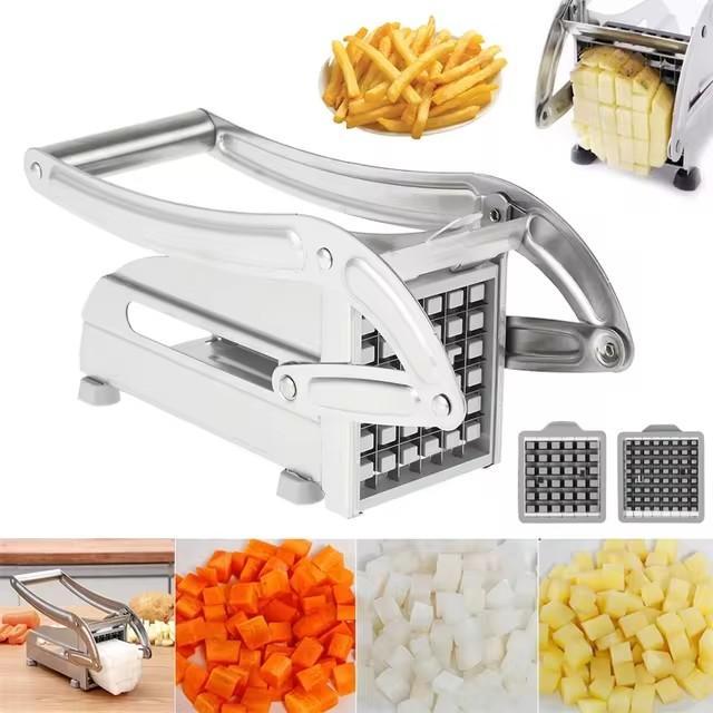 Stainless Steel Potato French Fry Cutter – Easy & Durable Kitchen Slicer