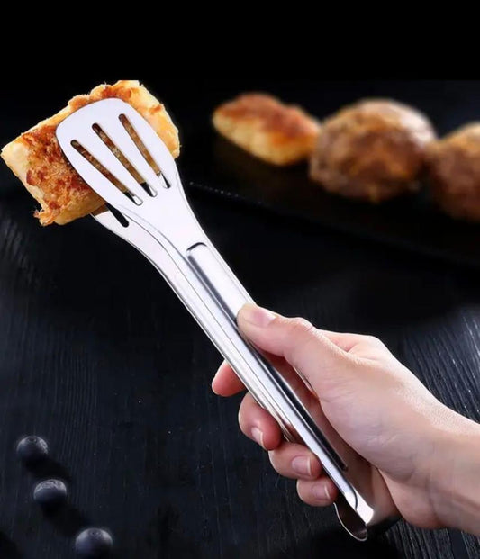 Stainless steel kitchen tongs for cooking, BBQ, salad, and serving food