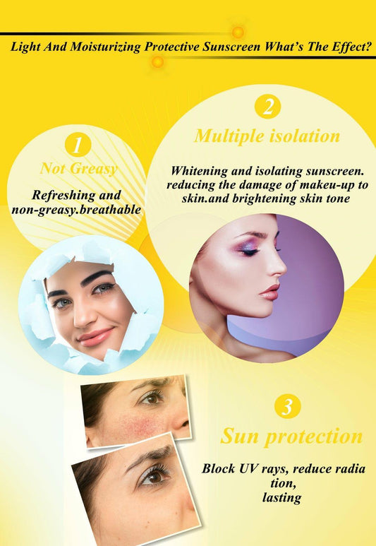 UV Protectant Sunblock with UVA/UVB protection for healthy and glowing skin