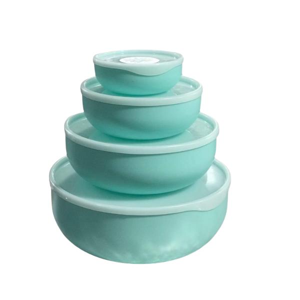 Vibrant 4 Pcs Bowl Set – Red, Blue, Green | Multipurpose serving bowls for every occasion