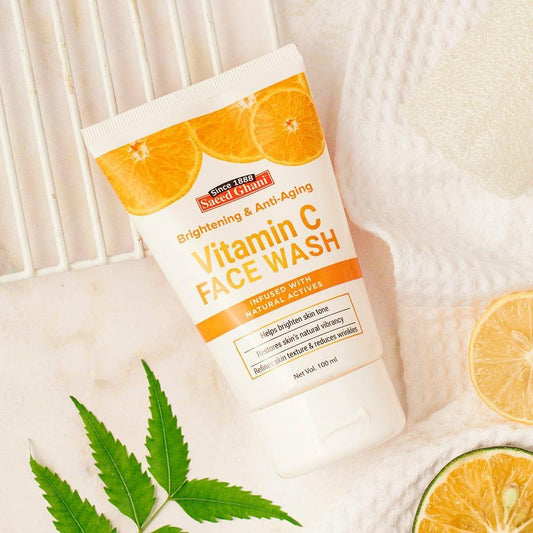 Vitamin-C Face Wash 100ml tube for brightening, cleansing, and radiant skin