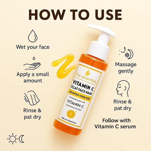 Vitamin C Eclat Brightening Cleanser tube for radiant, bright, and even-toned skin