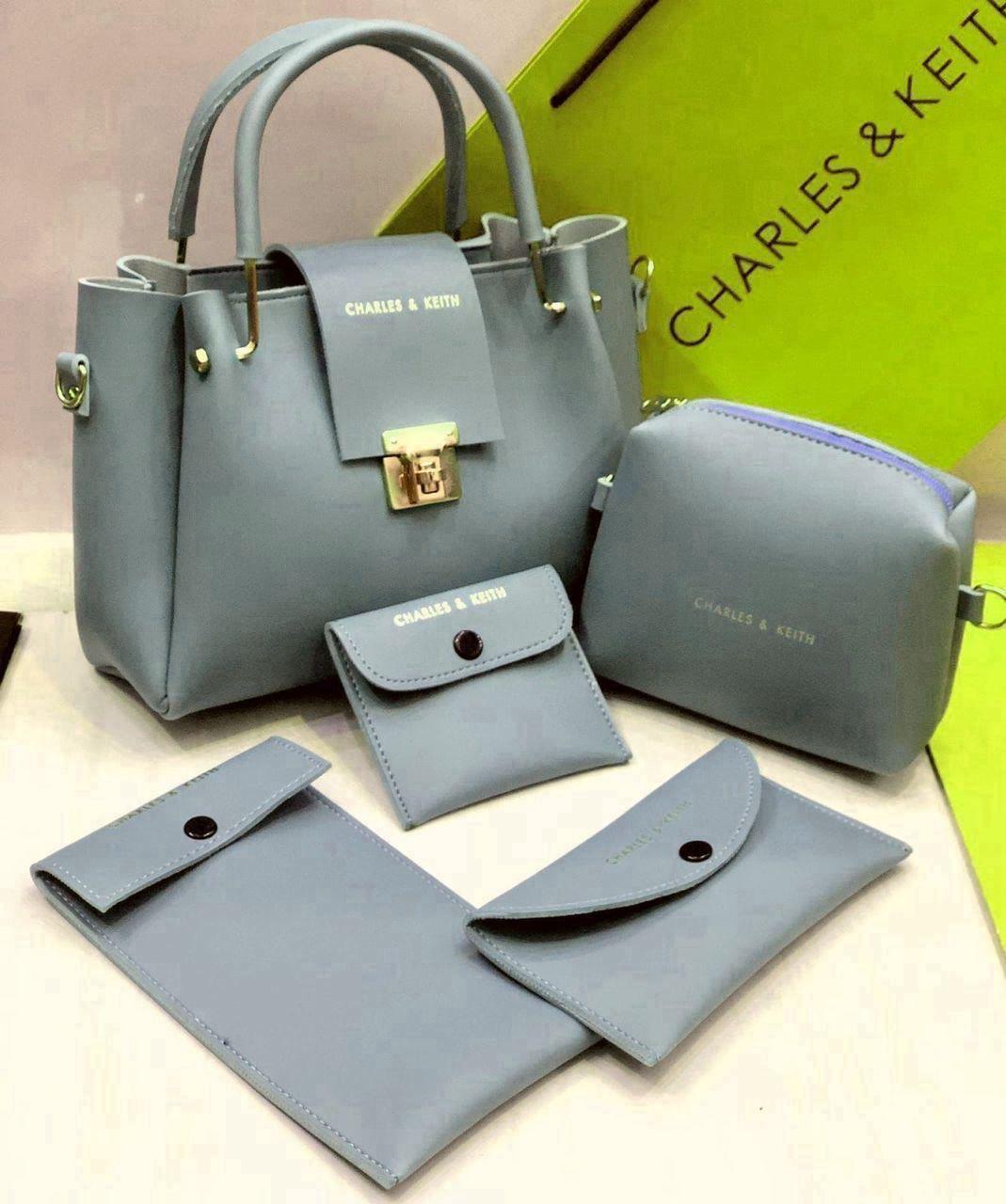Women’s Rexine Plain Hand Bag Set – Durable and Stylish