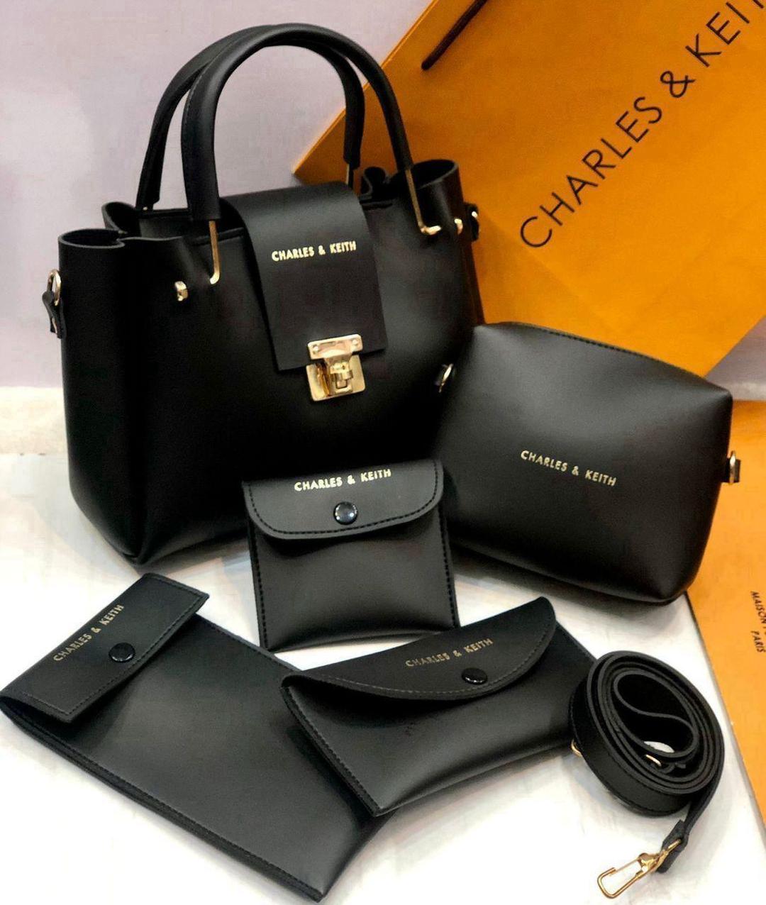 Women’s Rexine Plain Hand Bag Set – Durable and Stylish