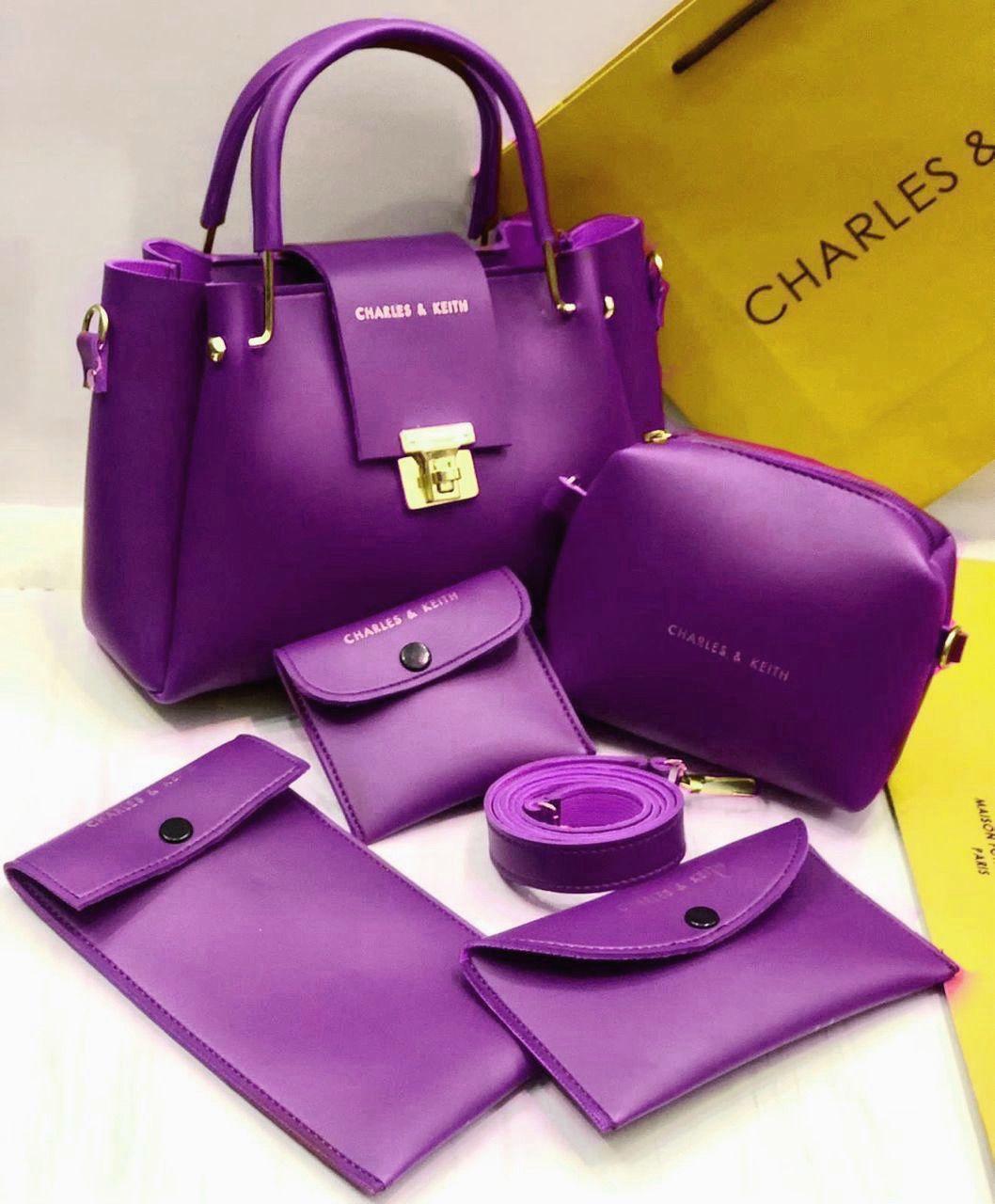 Women’s Rexine Plain Hand Bag Set – Durable and Stylish